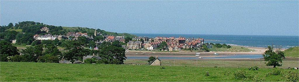 Alnmouth town in Northumberland