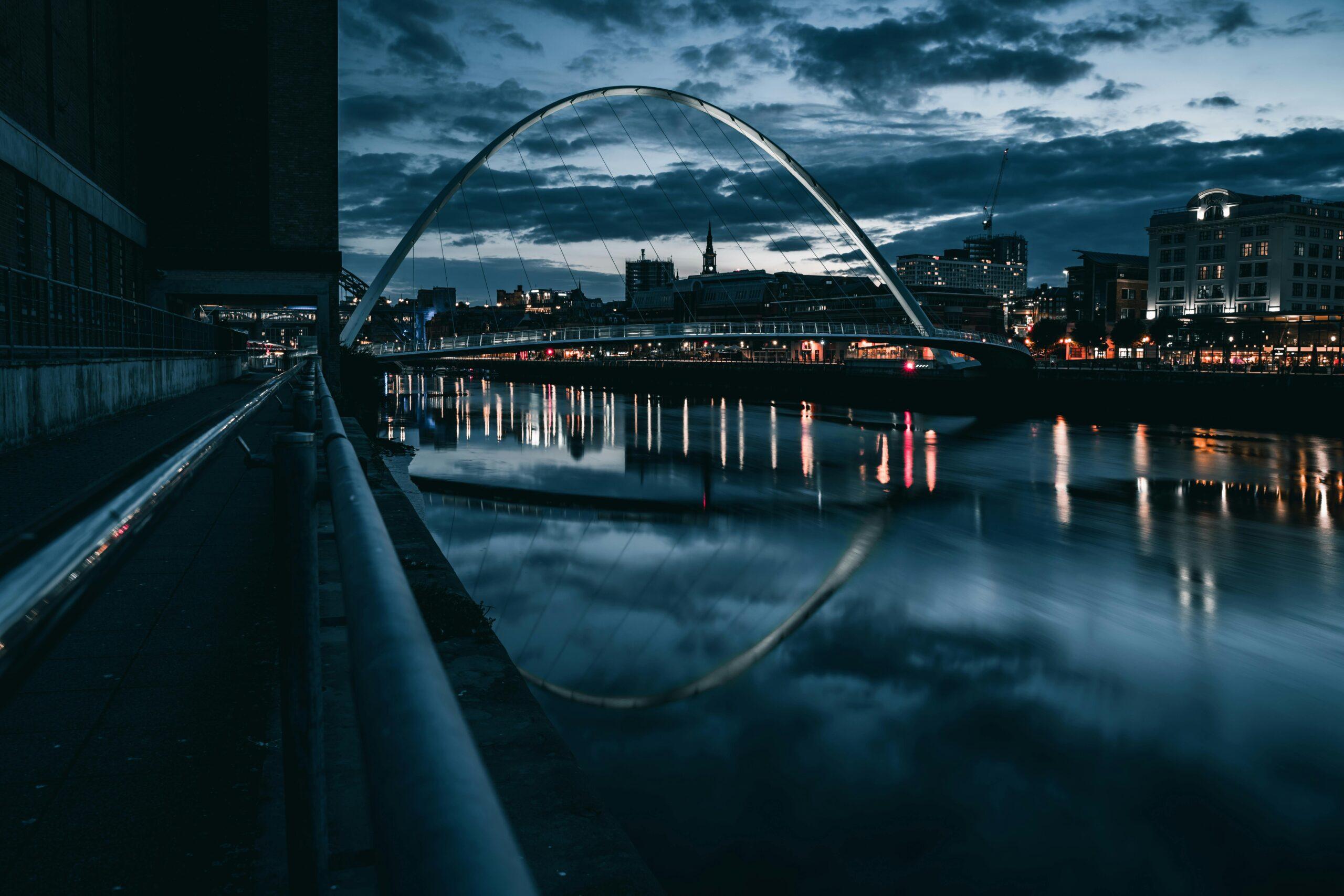 Landscape Photography of the Gateshead Millennium Bridge